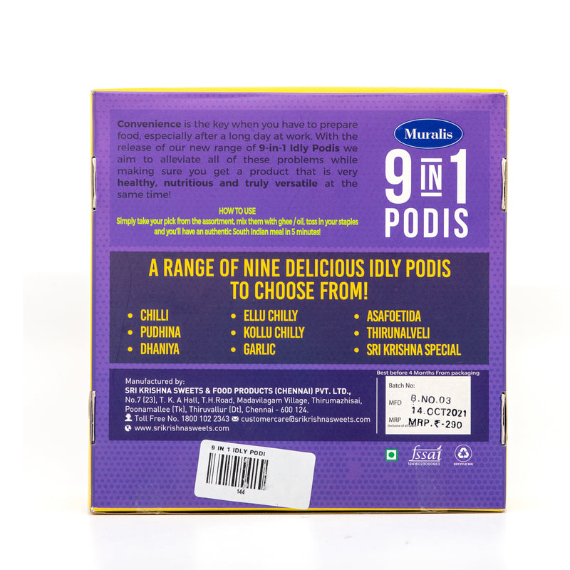 9 in 1 Idly Podi Combo